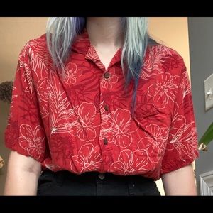 Ocean Pacific Hawaiian Button-Up Shirt